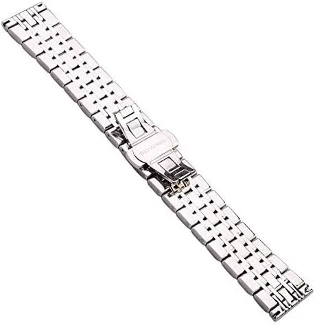 watch straps 18mm 20mm 22mm stainless steel band strap silver polished mens luxury replacement metal watchband bracelet accessories