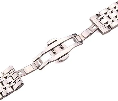 watch straps 18mm 20mm 22mm stainless steel band strap silver polished mens luxury replacement metal watchband bracelet accessories