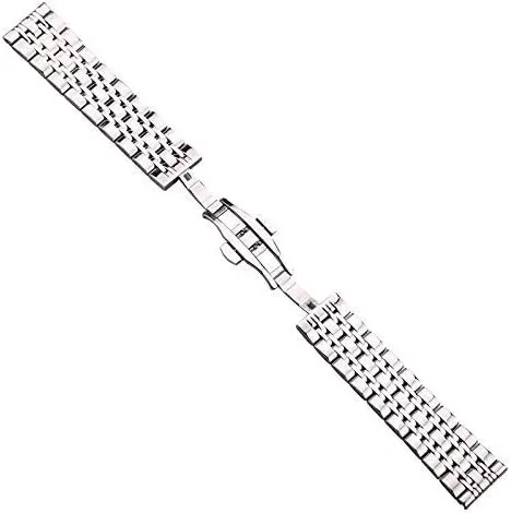 watch straps 18mm 20mm 22mm stainless steel band strap silver polished mens luxury replacement metal watchband bracelet accessories