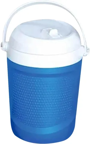 Water Cooler Jug 1 Gallon Portable Insulated Water Jug with Carry Handle Outdoor Wide-Open Sports Blue Polyethylene Freshness Camping Coolers for Beverage