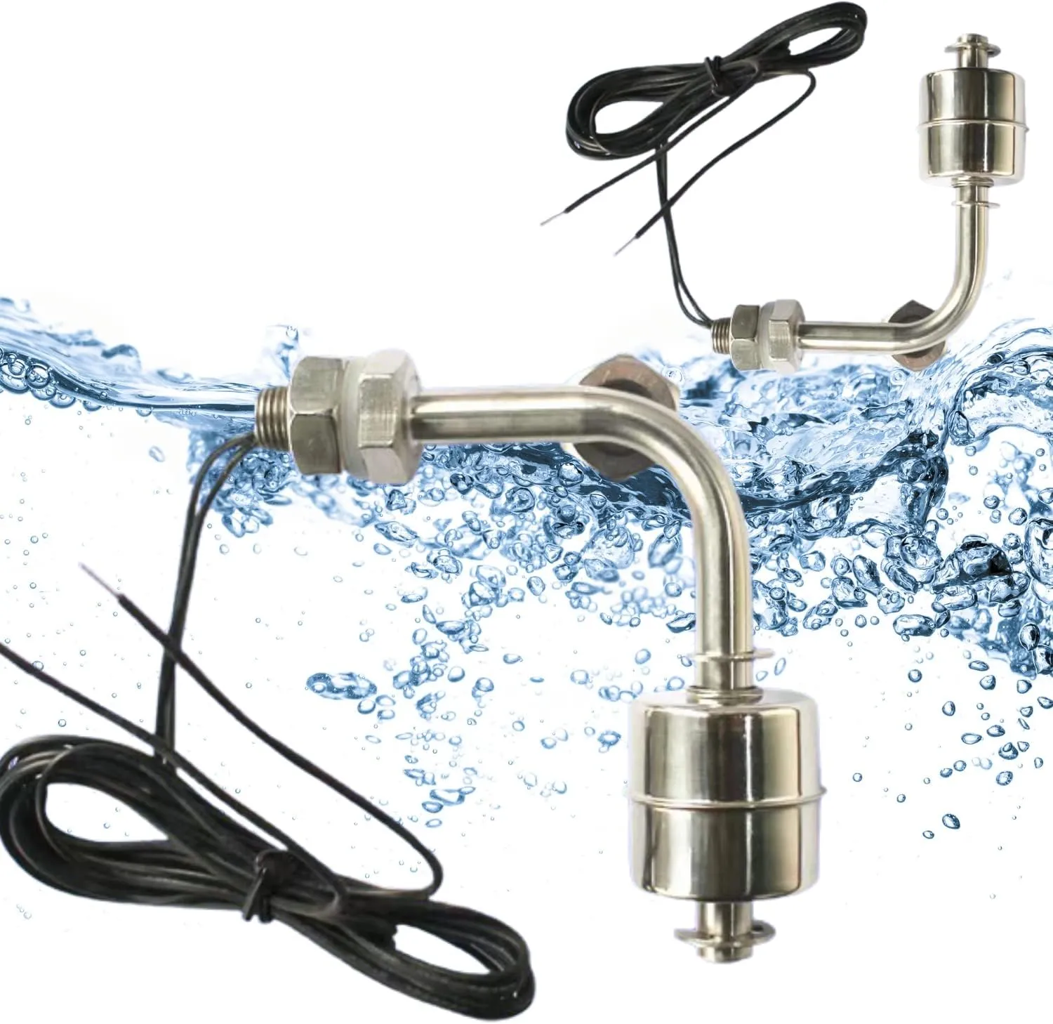 Water Level Sensor,Float Switch for Water Tank Fuel Level Sensor,304 Stainless Steel Fully Automatic Water Level Control Float Valve,can use for Working in Special Liquid