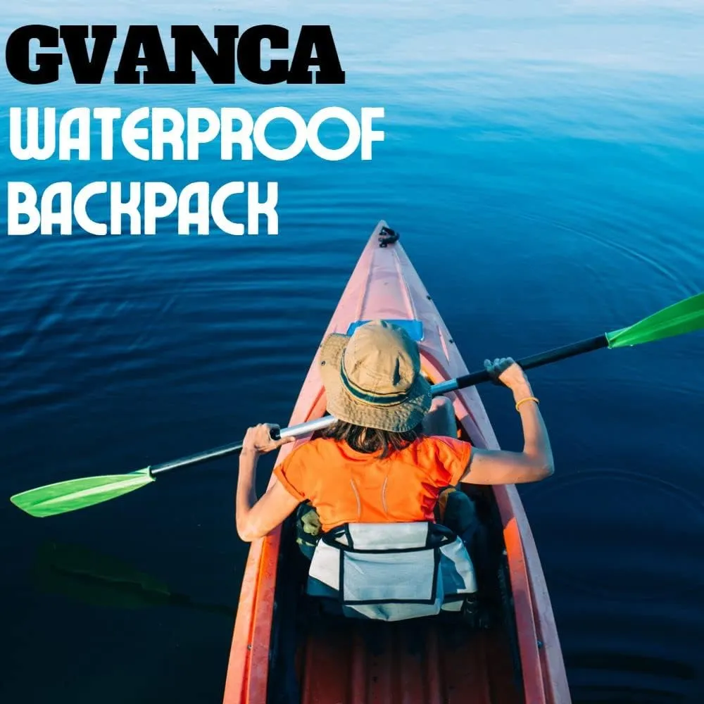 Waterproof Dry Bag Backpack for Kayaking, Roll Top Kayak Dry Backpack, Floating Outdoor Dry Sack Boating Sailing Canoeing Rafting Fishing Camping 85L Grey