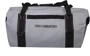 Waterproof Duffle Bag for Travel and Camping with Roll-Top Closure, Durable, All-Weather, and Versatile Dry Bag - Rockagator Mammoth Series (60 Liter, Grey/Black)