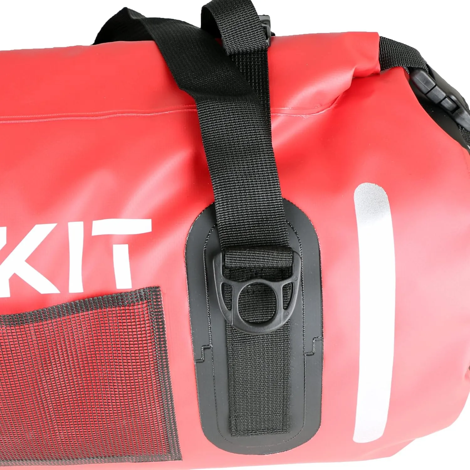 Waterproof Duffle Bag Travel Dry Bag 500D PVC for Motorcycle Tail Kayaking Rafting Boating Swimming Camping Hiking Beach Fishing (Red, 40L)