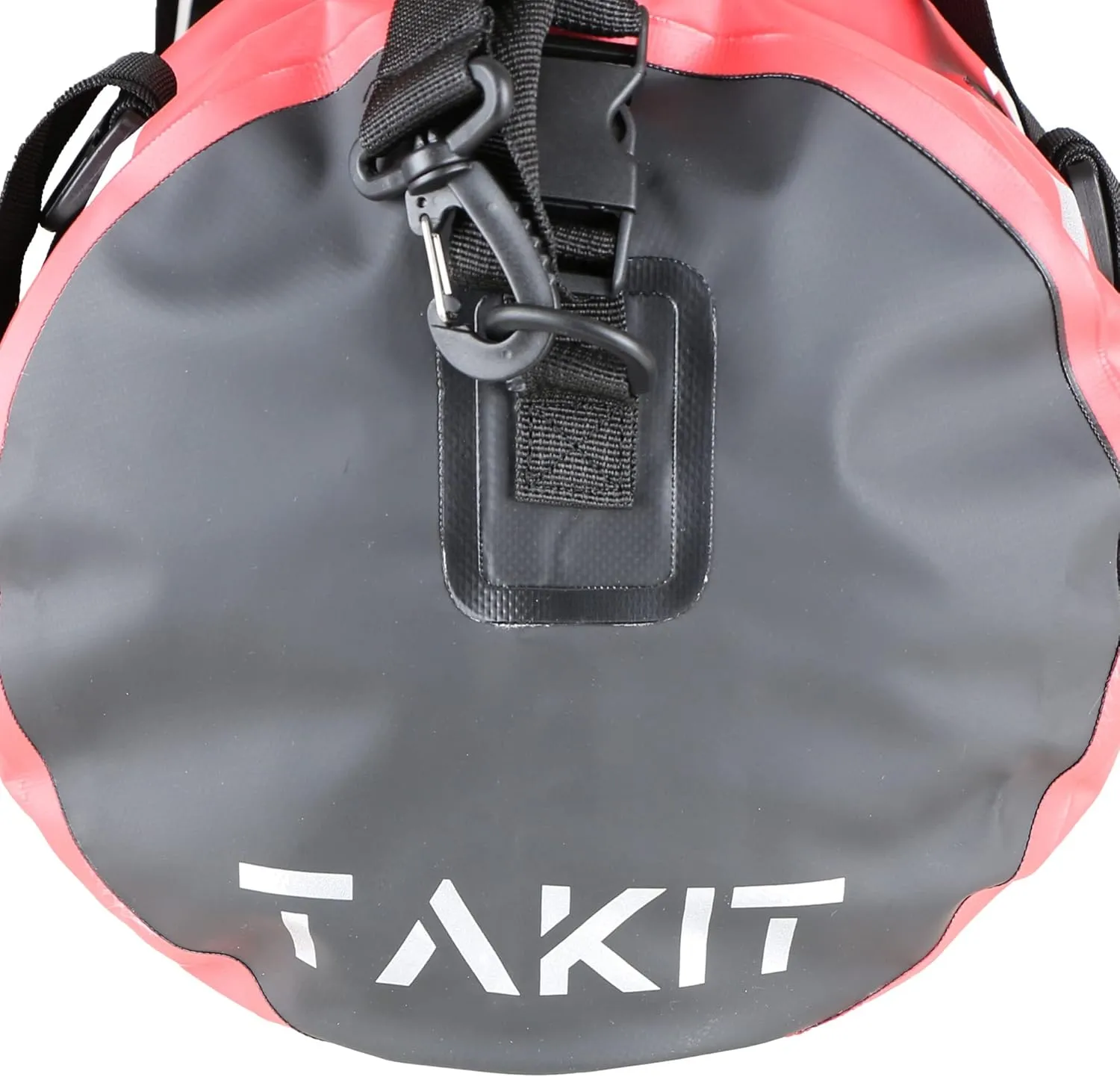 Waterproof Duffle Bag Travel Dry Bag 500D PVC for Motorcycle Tail Kayaking Rafting Boating Swimming Camping Hiking Beach Fishing (Red, 40L)