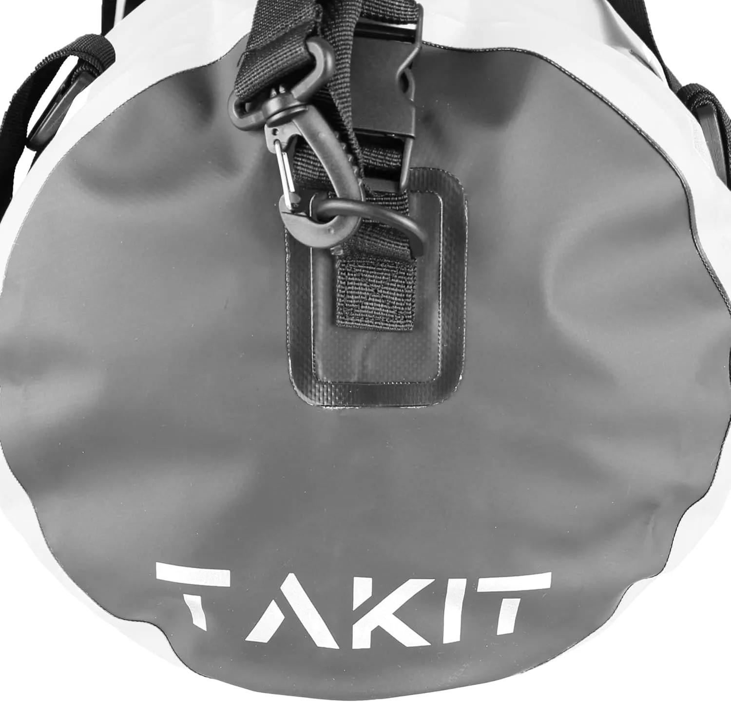 Waterproof Duffle Bag Travel Dry Bag 500D PVC for Motorcycle Tail Kayaking Rafting Boating Swimming Camping Hiking Beach Fishing (White, 40L)