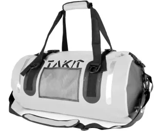 Waterproof Duffle Bag Travel Dry Bag 500D PVC for Motorcycle Tail Kayaking Rafting Boating Swimming Camping Hiking Beach Fishing (White, 40L)