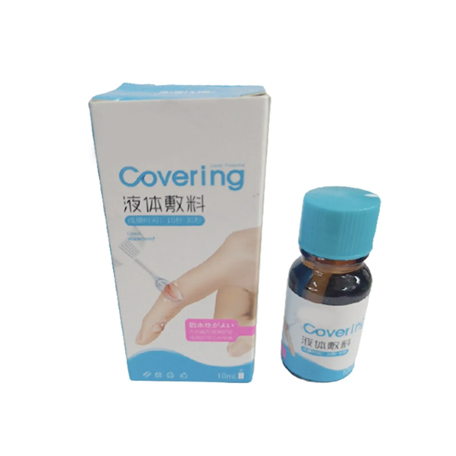 Waterproof Liquid Band Aid -  Invisible Skin Repair Gel for Heels, Feet, Toes, Scrapes and Blisters