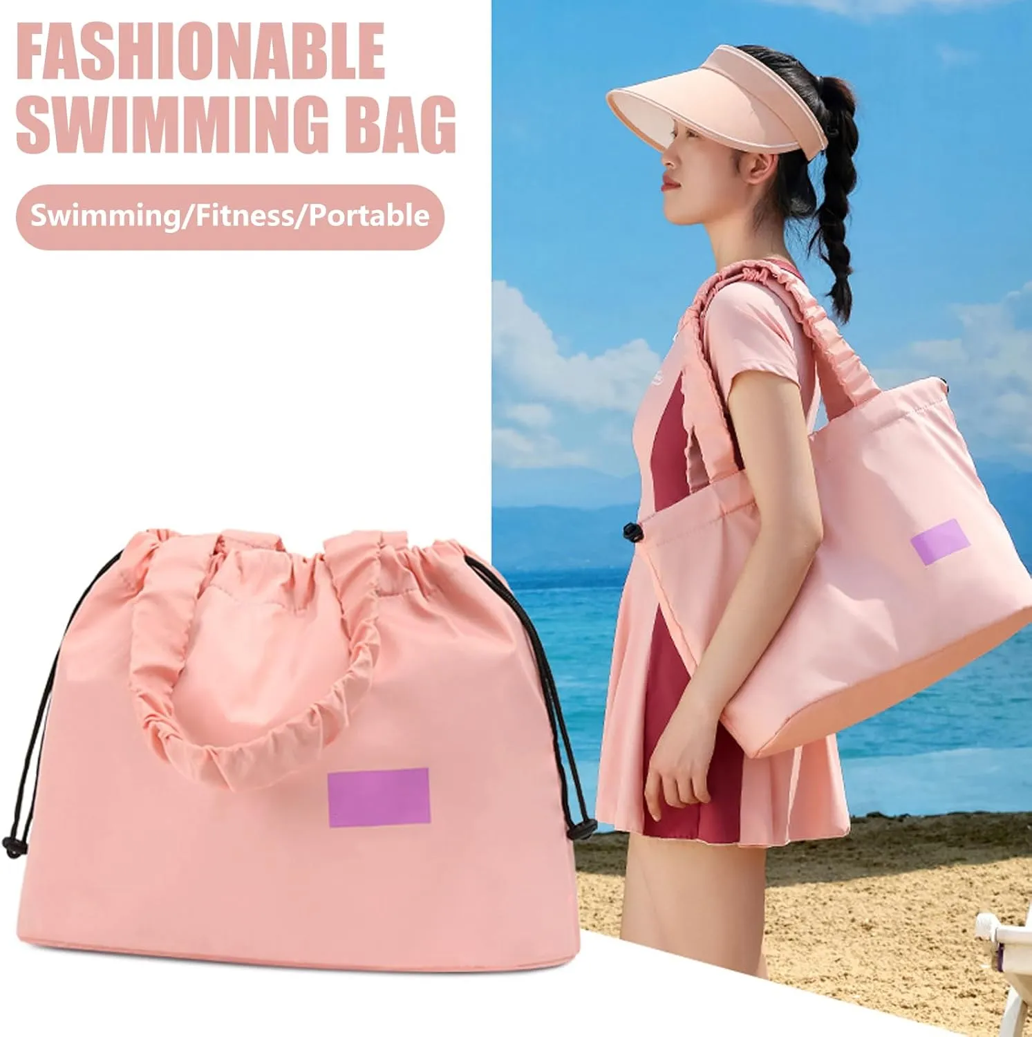 Waterproofs Sports Gym Bag with Wet Pocket Travel Duffle Bag Large Capacity Fitness Bag for Outdoor Sports Travel, A