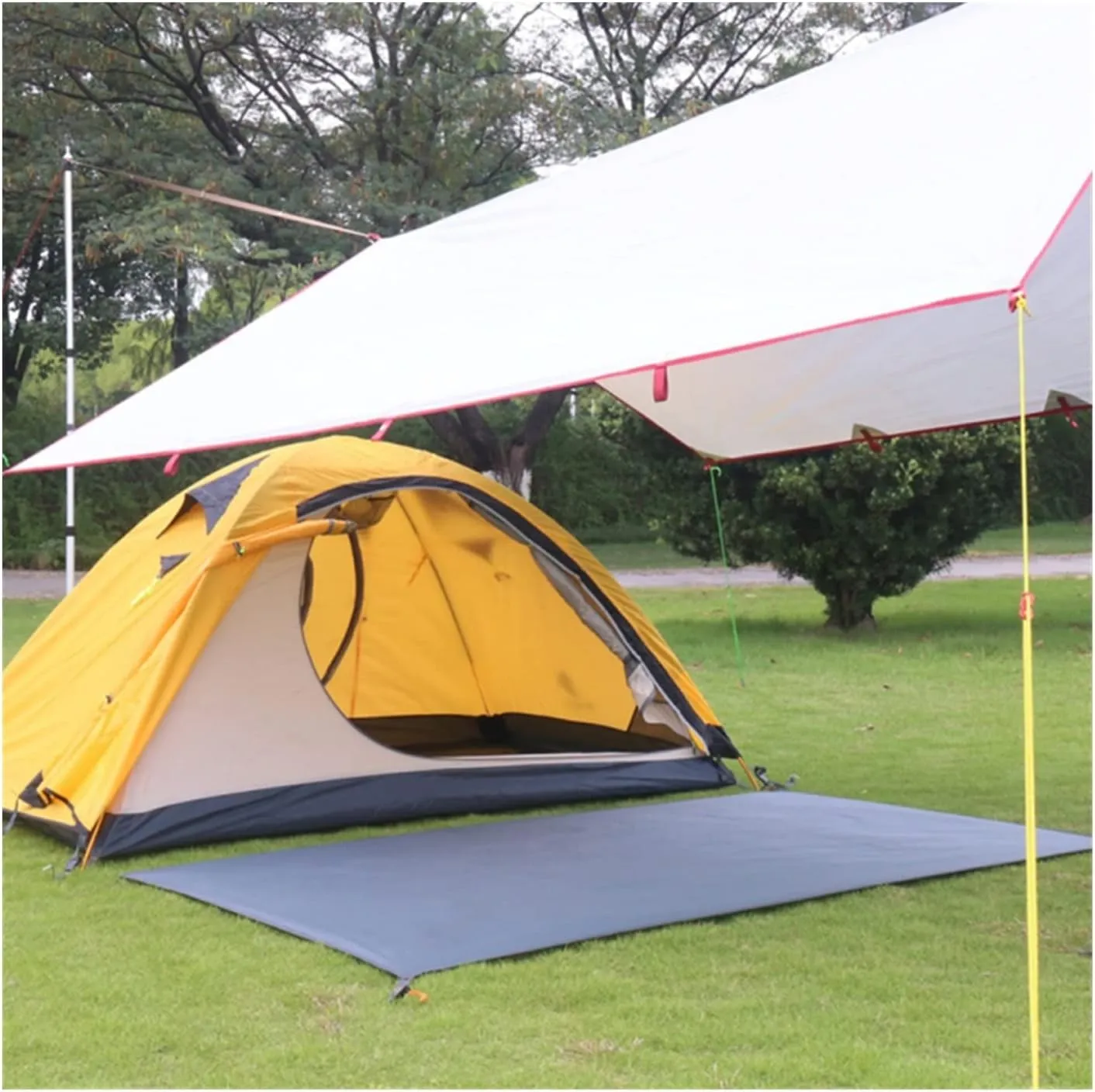 Watertight Camping Tarp Thicken Picnic Mat Durable Beach Pad Multifunctional Tent Footprint Sun Canopy Ground Sheet for Hiking (Color : /, Size : XL)