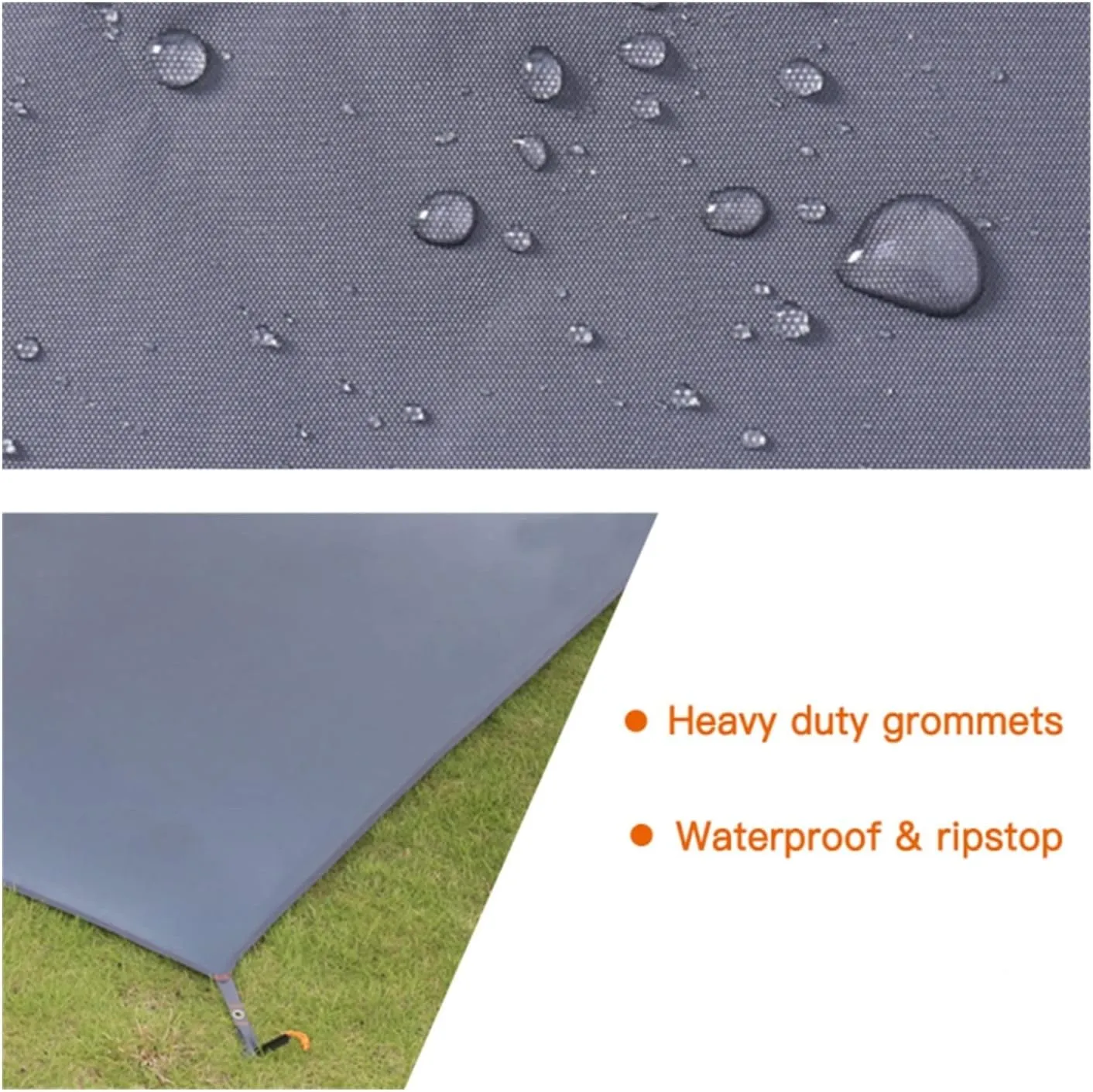 Watertight Camping Tarp Thicken Picnic Mat Durable Beach Pad Multifunctional Tent Footprint Sun Canopy Ground Sheet for Hiking (Color : /, Size : XL)