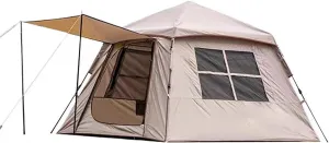Weatherproof Camping Tents, Cabin Tent for 2-4 Person, Lightweight 4-Season Tent for Outdoor Hiking, Mountaineering, Travel