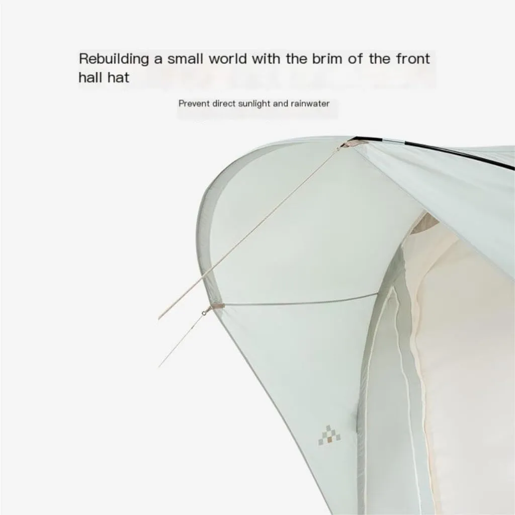 Weatherproof Tents Camping Tent 2 Rooms and 1 Living Room Inflatable Portable Foldable Rain-Proof Picnic Camping Essentials Camping and Hiking Tents