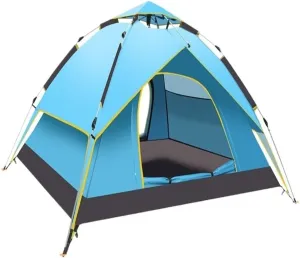Weatherproof Tents Fully Automatic Tent Outdoor Thickened Rainproof Double-Layer Tent Camping Sunproof and Stormproof Tent Camping and Hiking Tents