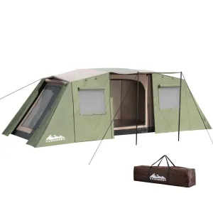 Weisshorn Instant Up Camping Tent 10 Person Outdoor Family Hiking Tents 3 Rooms-REMOTE