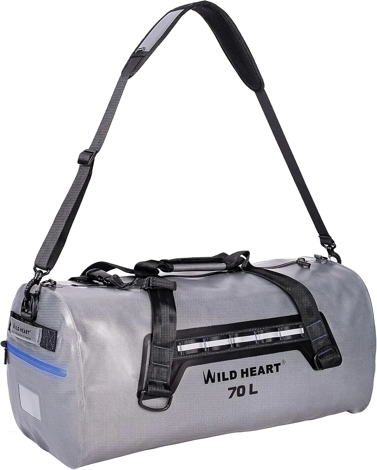 WILD HEART Waterproof Dry Duffel Bag Airtight TPU Dry Bag for Motorcycle, Kayaking, Rafting, Skiing, Travel, Hiking, Camping…