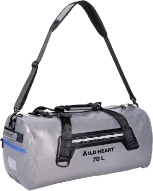 WILD HEART Waterproof Dry Duffel Bag Airtight TPU Dry Bag for Motorcycle, Kayaking, Rafting, Skiing, Travel, Hiking, Camping…