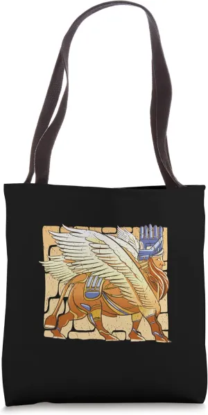 Winged Sphinx Creature Mythological Sphinx Tote Bag