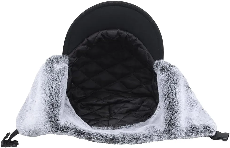 Winter Men Women Tweed Trapper Hunting Hat Elmer Fudd Army Cadet Cap Buffalo Fleece Ear Flaps