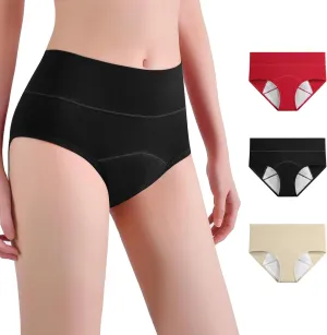 Women's Incontinence Briefs Washable XXL Urinary Protective Underwear Womens Leakproof Panties Postpartum Bladder Leak Proof Underwear(3color, 2XL)