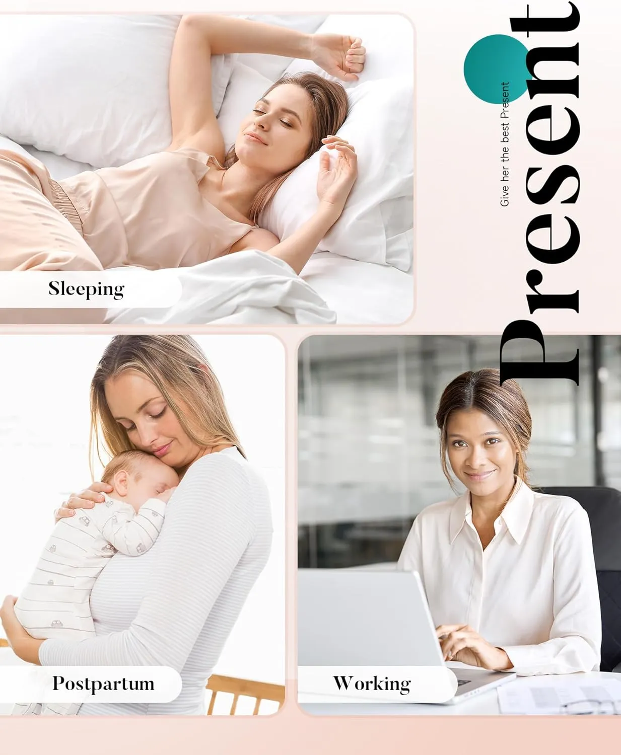 Women's Period Underwear Heavy Flow, High Absorbency Cotton Panties LeakProof Postpartum Menstrual Briefs Women Teens