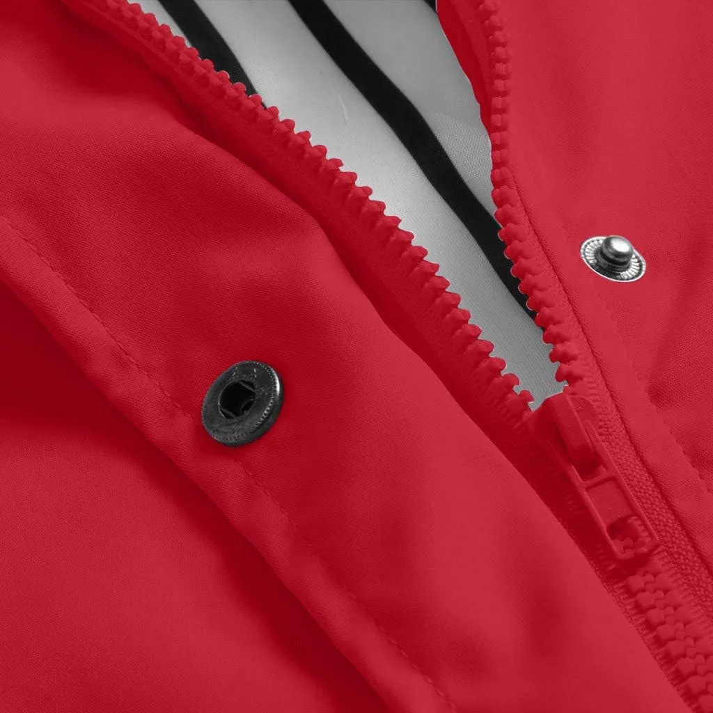 Women's Rain Jacket Waterproof Hooded Windbreaker Lightweight Trench Coat Active Outdoor Raincoat With Hood