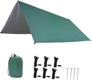 YARNOW Camping Accessories for Tent Campers 3-4 Person Green Waterproof Canopy Tent Hiking Tent Outdoor Travel Tent