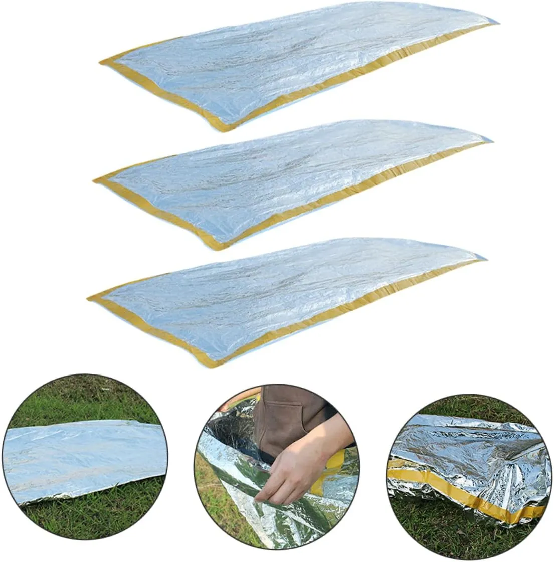 YARNOW First Aid Camping Sleeping Bags Winter Camping Sleeping Pads Portable Camping Sack Carrier Kit