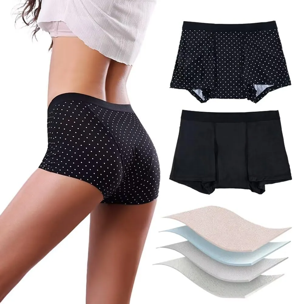 YOYI FASHION Period Swimwear Bikini Bottoms Quick-Drying Leakproof Menstrual Swim Shorts for Girls Women
