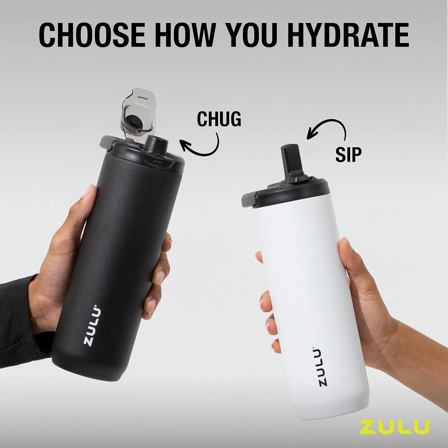ZULU Base 18oz Kids Stainless Steel Water Bottle with 3 Lids- Straw, Chug, Twist | Double Walled and Vacuum Insulated Metal Thermos | Fits Car Cupholder, Built in Carry Loop, Dishwasher Safe, Navy