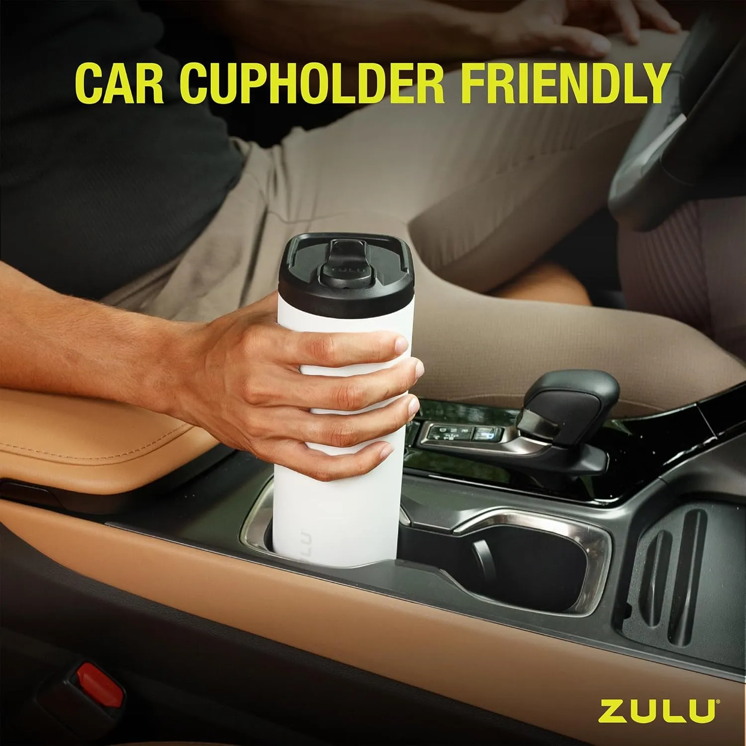 ZULU Base 18oz Kids Stainless Steel Water Bottle with 3 Lids- Straw, Chug, Twist | Double Walled and Vacuum Insulated Metal Thermos | Fits Car Cupholder, Built in Carry Loop, Dishwasher Safe, Navy